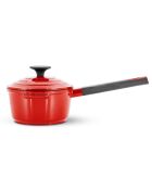 Casserole en fonte d'aluminium rouge - D.16 cm