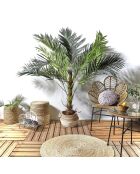 Plante artificielle Palmier vert/marron/noir - 55x135x60 cm