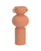 Vase en céramique Arty terracotta -11.5x25.5x11.5 cm