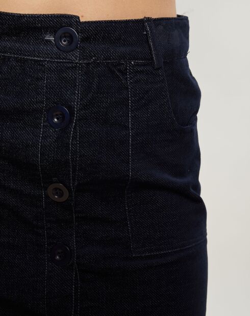 Jupe en Velours Jambette marine