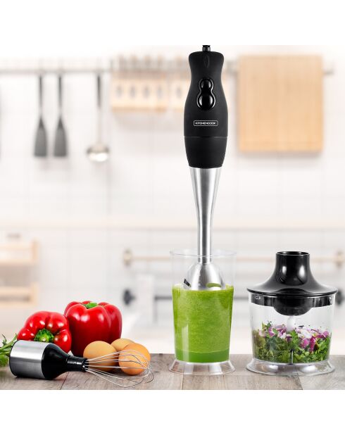 Mixeur plongeant en inox 3 en 1 multicolore - 700 ml