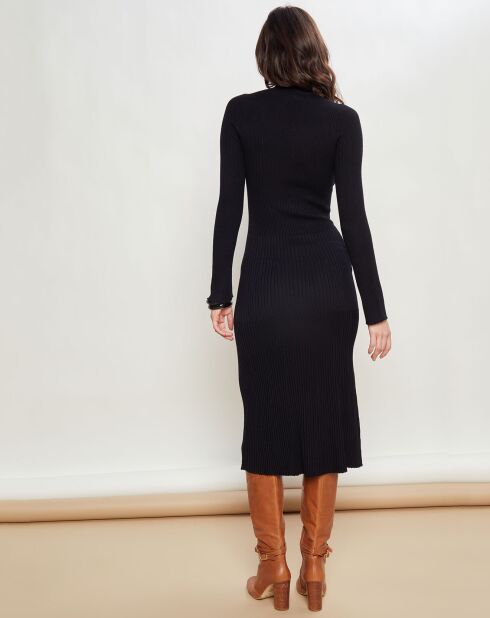 Robe en maille Recette noire
