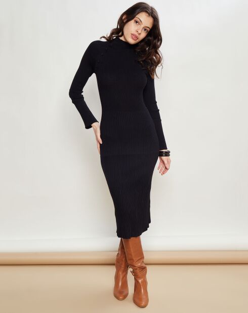 Robe en maille Recette noire