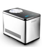 Sorbetière - Turbine à glace avec groupe froid intégré grise - 1.5 L