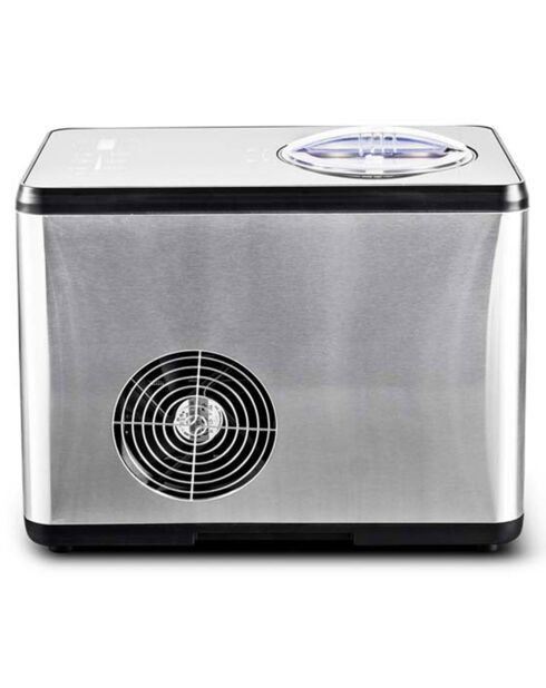 Sorbetière - Turbine à glace avec groupe froid intégré grise - 1.5 L