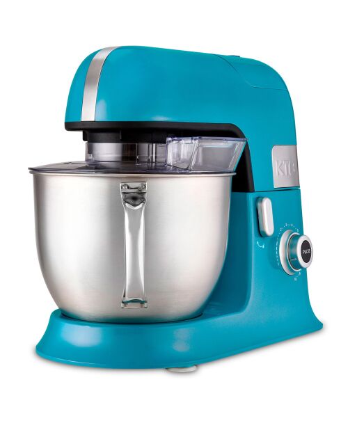 Robot pétrin avec bras amovible à 35° bleu - 6.5 L