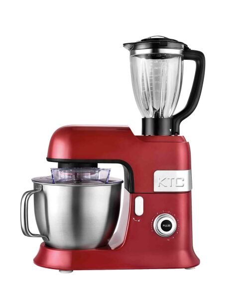 Robot pétrin avec bras amovible à 35° rouge - 1.5 L
