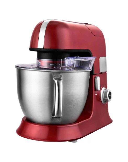 Robot pétrin avec bras amovible à 35° rouge - 1.5 L