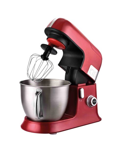 Robot pétrin avec bras amovible à 35° rouge - 1.5 L