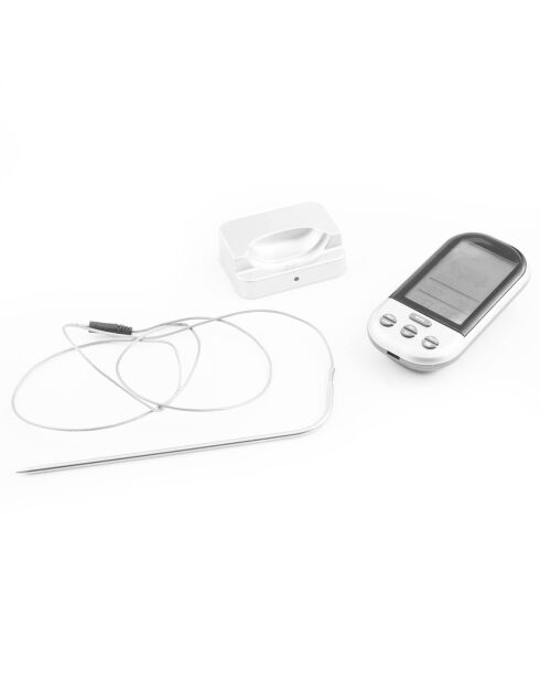 Thermosonde de cuisson sans fil blanc