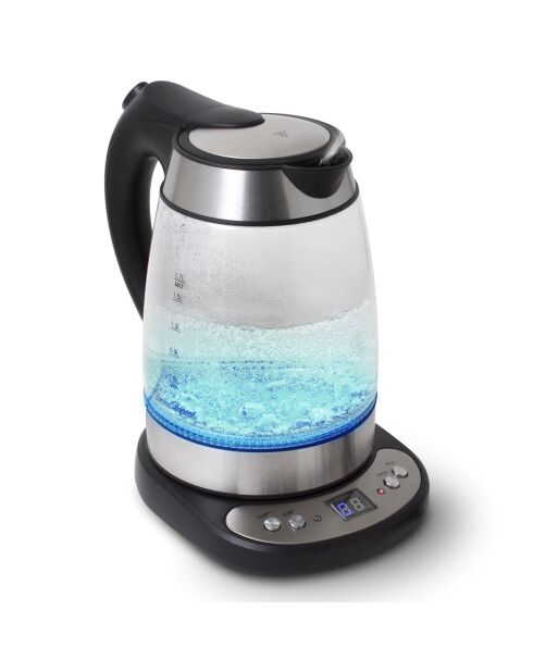 Bouilloire électrique en verre avec LED multicolore - 1.7 L