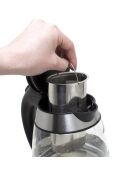 Bouilloire électrique en verre avec LED multicolore - 1.7 L