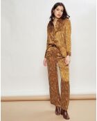 Chemise Carnet plumes camel