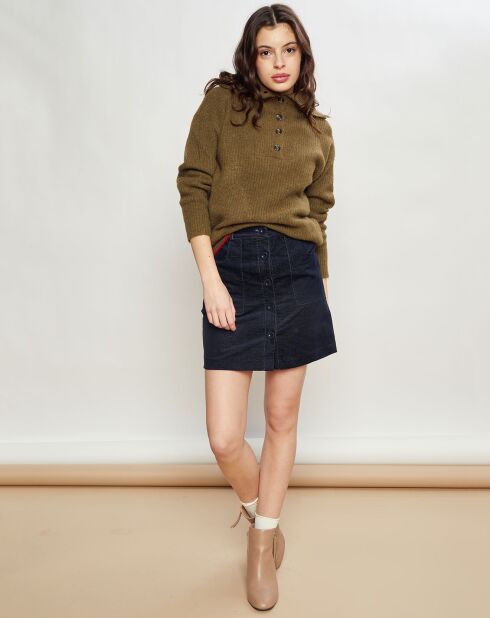 Pull en Laine mélangée Passion kaki
