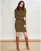 Robe en Laine mélangée Regard kaki
