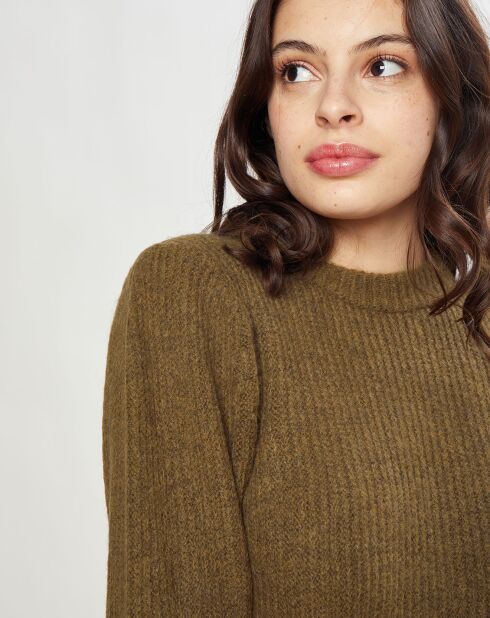 Robe en Laine mélangée Regard kaki