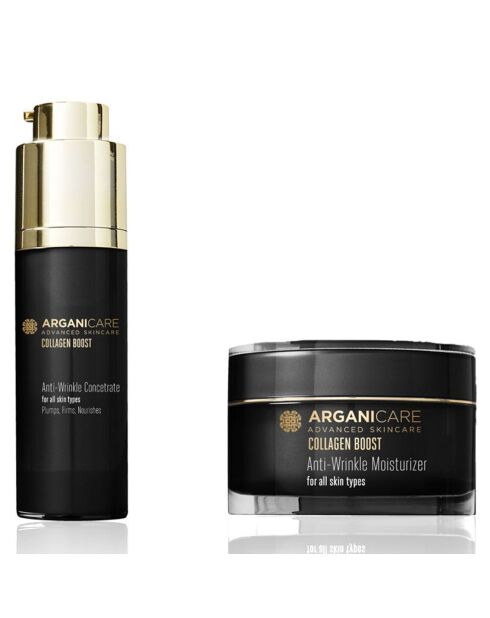 Duo Hydraterende dagcrème tegen rimpels 50 ml en antiverouderingsserum 30 ml