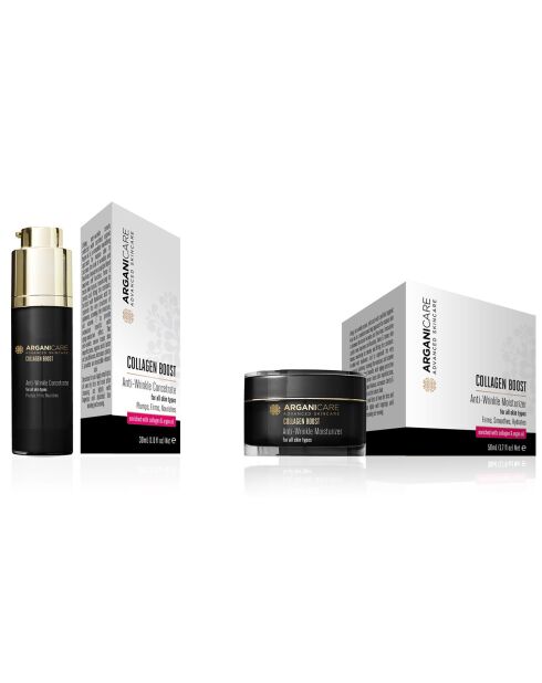 Duo Hydraterende dagcrème tegen rimpels 50 ml en antiverouderingsserum 30 ml