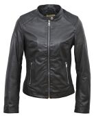 Veste en Cuir Camila noire