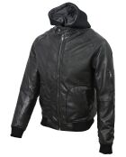 Veste en Cuir Jul noire
