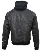 Veste en Cuir Jul noire