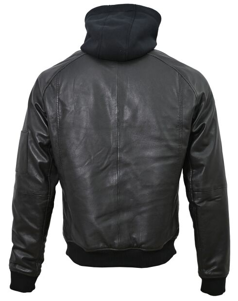 Veste en Cuir Jul noire