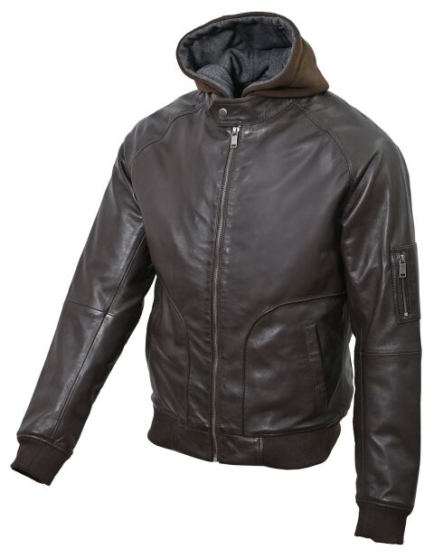 Veste en Cuir Jul marron