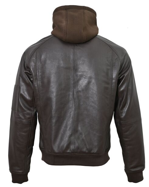 Veste en Cuir Jul marron