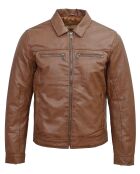 Veste en Cuir Conall cognac