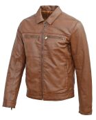 Veste en Cuir Conall cognac