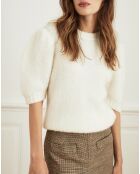 Pull en Laine mélangée Piment écru