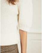Pull en Laine mélangée Piment écru