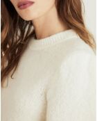 Pull en Laine mélangée Piment écru