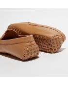 Mocassins en Cuir Jade camel