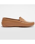 Mocassins en Cuir Jade camel