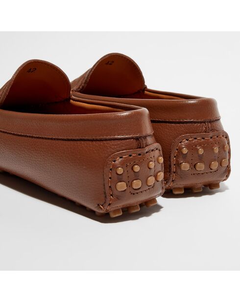 Mocassins en Cuir Martin cognac