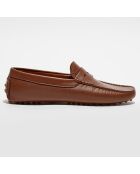 Mocassins en Cuir Martin cognac