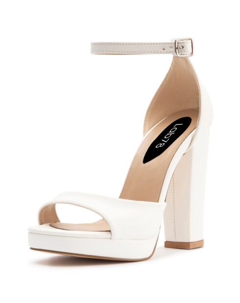 Mooie witte sandalen - Hak 11,5 cm