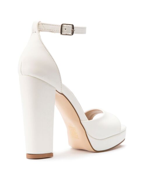 Mooie witte sandalen - Hak 11,5 cm