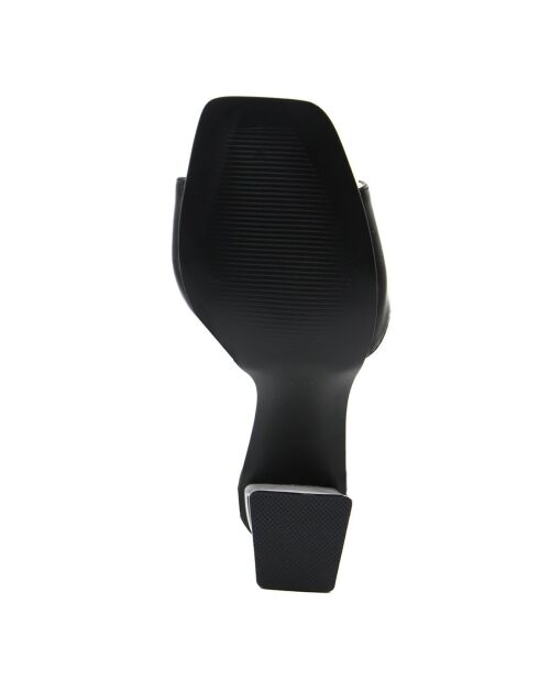 Eddo zwart/witte sandalen - hak van 9 cm