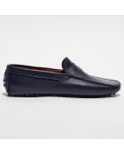 Mocassins en Cuir Martin bleu marine