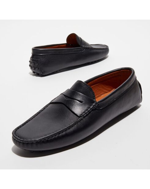 Mocassins en Cuir Martin noirs