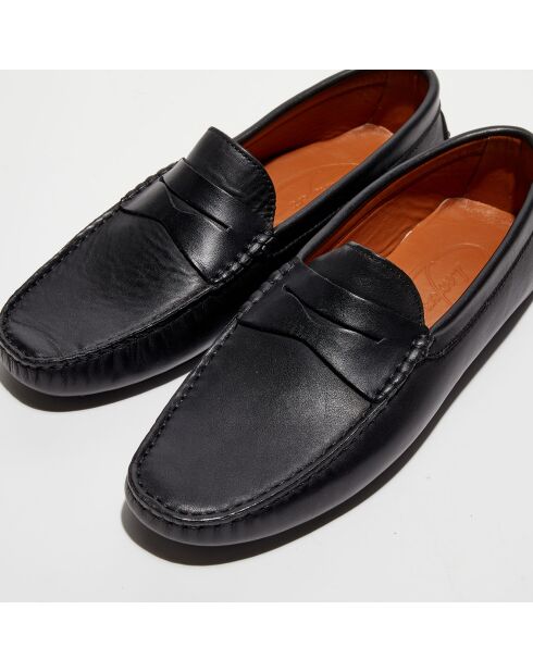 Mocassins en Cuir Martin noirs