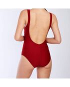 Maillot de bain 1 Pièce Sybille rouge acajou