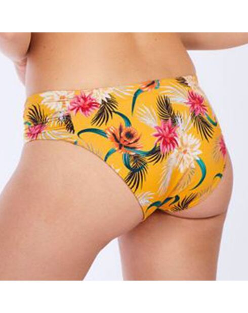 Bas de  maillot de bain Stael imprimé jaune curry/multicolore