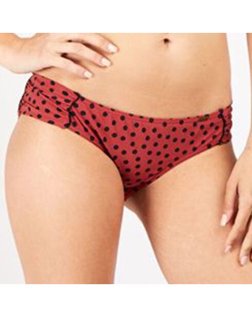 Bas de  maillot de bain Yael à pois rose/noir