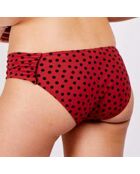Bas de  maillot de bain Yael à pois rose/noir