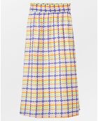 Jupe Odette à carreaux multicolore