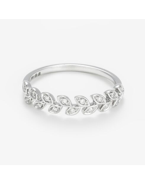 Calliope Diamantring aus 0,08 Karat Weißgold