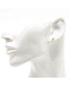 Pendientes Lola con diamantes en oro amarillo de 0,05 quilates